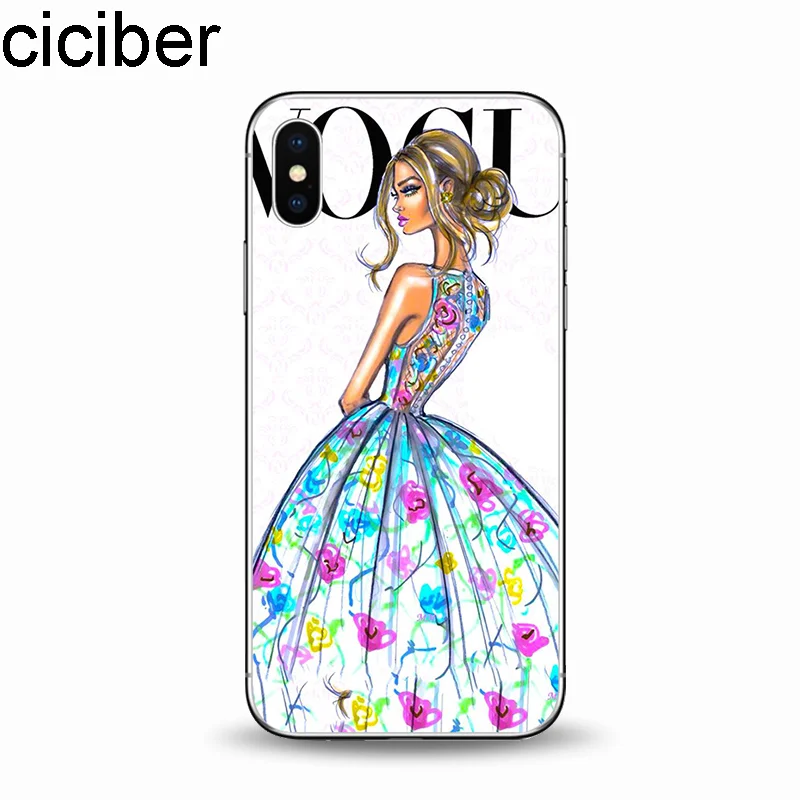 Модный женский модный Мягкий силиконовый чехол ciciber из ТПУ для IPhone 11 Pro Max 7 6 6S 8 Plus SE