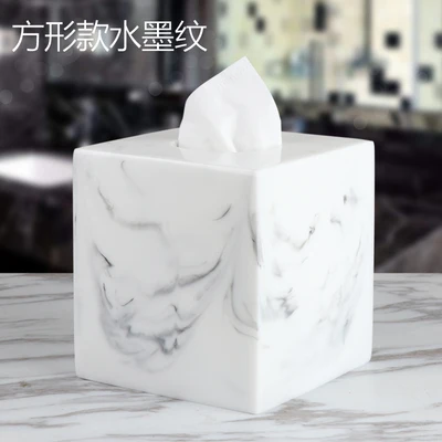 

Nordic Imitation Marble Resin Tray Bathroom Storage Tray Rectangular Jewelry Storage Tray Kithen Tray Dish Dispenser Luxury Tiss