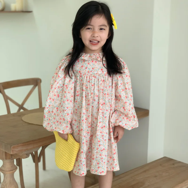 Mihkalev Toddler girls dresses spring 2021 autumn kids dress for long sleeve party tutu children clothing vestidos | Детская одежда и