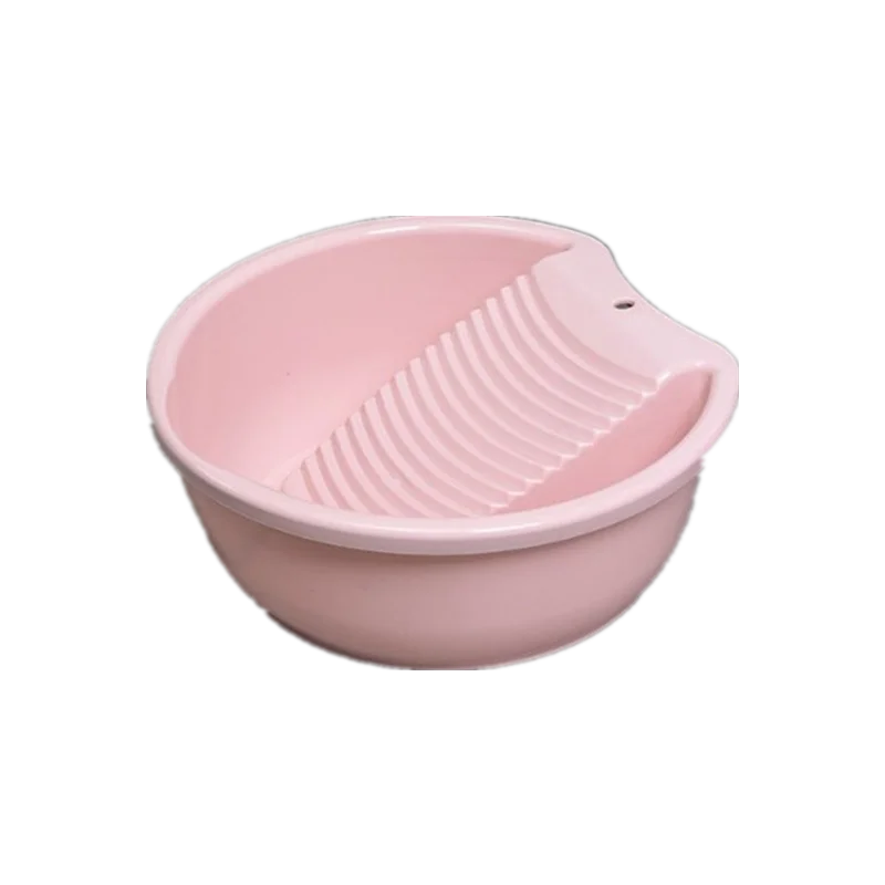 

Home Multifunctional Laundry Tub with Washboard Portable Thick Durable Washing Clothes Hand Wash Board Outdoor Basin Laundry