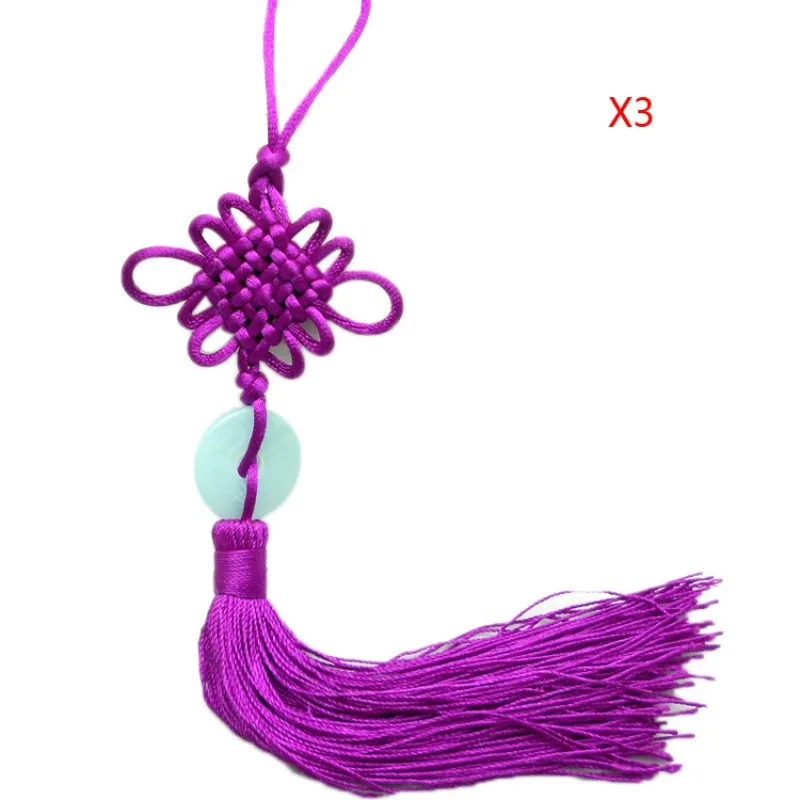 Небольшой нефритовый кусок китайские узлы кисточка декоративно прикладное