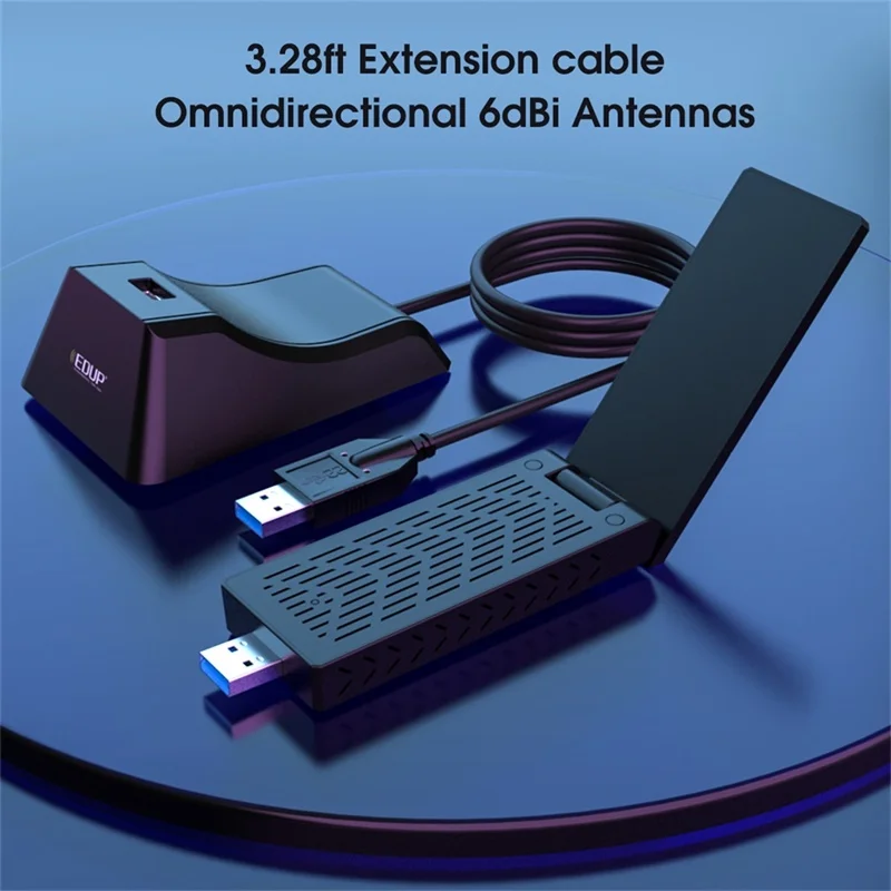 Wi Fi адаптер EDUP 1900 Мбит/с USB 3 0 5/2 4 ГГц|Сетевые карты| |