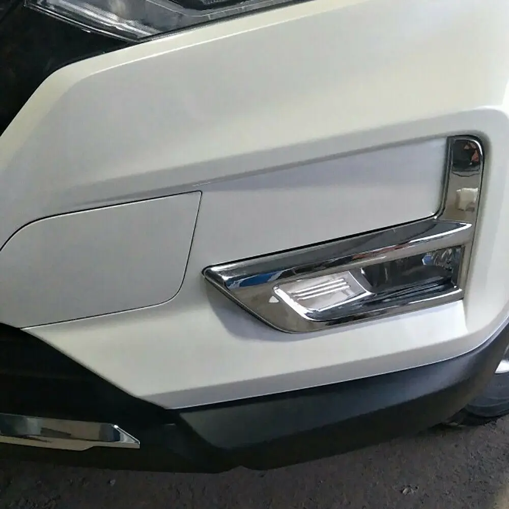 

For Nissan X-Trail T32 Rogue 2017 2018 Chrome Front Fog Light Lamp Cover Trim