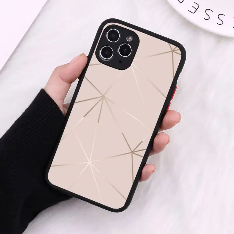 

fashion Luxury Marble wire lace Phone Case Matte Transparent for iPhone 7 8 11 12 s mini pro X XS XR MAX Plus cover funda