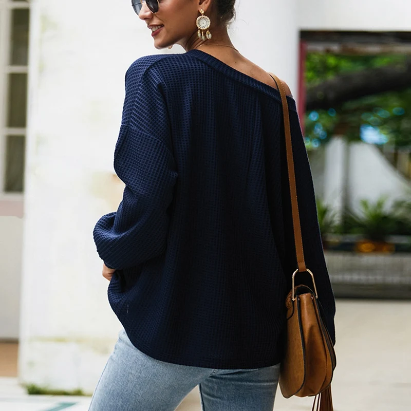 Autumn fashion tops large size women's 5XL 6XL 7XL 8XL 9XL sexy deep V-neck long-sleeved bust 138CM