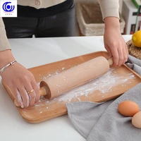 3 sizes solid beech wood rolling pin cake pie noodles wooden pins stick dough roller baking kitchen tools