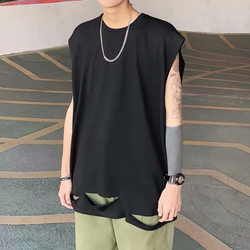 

2021 Men Summer T-shirt Printed Hip Hop Mountain Short Sleeve Oversize Boyfriend Loose Shirts Male Fashion Black Whtie