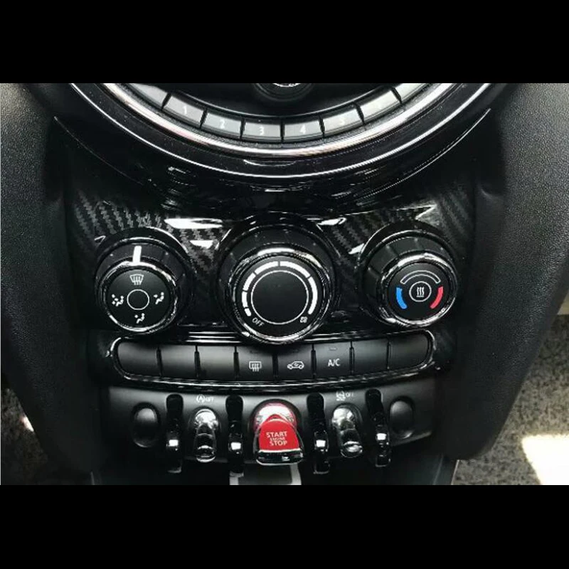 Для MINI Cooper F55 F56 One 3/5 двери 2015-2018 углеродное волокно ABS автомобильный Кондиционер