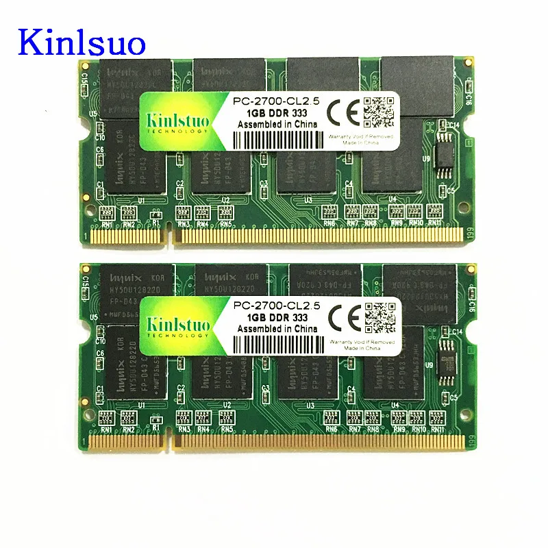 Память для ноутбука Kinlstuo ОЗУ SO-DIMM DDR1 DDR 400 333 MHz/PC-3200 PC-2700 200Pins 512MB 1GB память Sodimm