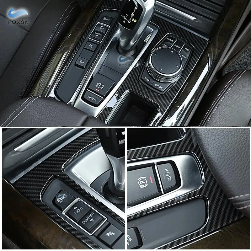 Для BMW X5 F15 2014 2015 2016 2017 ABS хромированный/углеродное волокно текстурная центральная