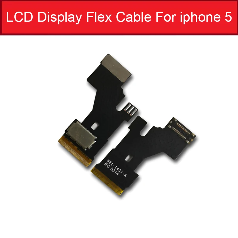 For iphone 5 ЖК-экран гибкий кабель для iPhone 4 4S 5 5c 5S 6 6s 7 8 Plus X XS MAX сенсорный и ЖК-дисплей гибкий ленточный запасные части - Цвет: For iphone 5