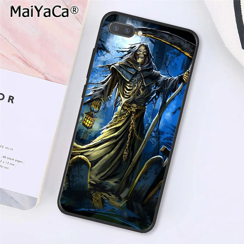 A2 MaiYaCa Grim Reaper Череп Скелет Капа чехол для телефона huawei Honor 8X9 10 20 Lite Honor 7A 7C Honor10i View 20 - Цвет: A2