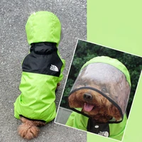 waterproof pet dog raincoat detachable dogs rain jacket water resistant clothes dogs fashion patterns coat for rainy day