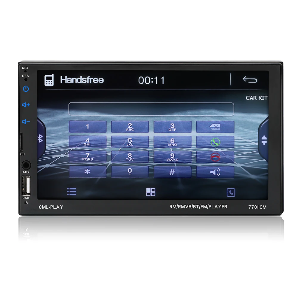2 Din автомагнитола Bluetooth mirrorlink 2din Автомагнитола 7 ''MP5 плеер Автомобильный Монитор автомобильный аудио для камеры заднего вида пульт дистанционного управления