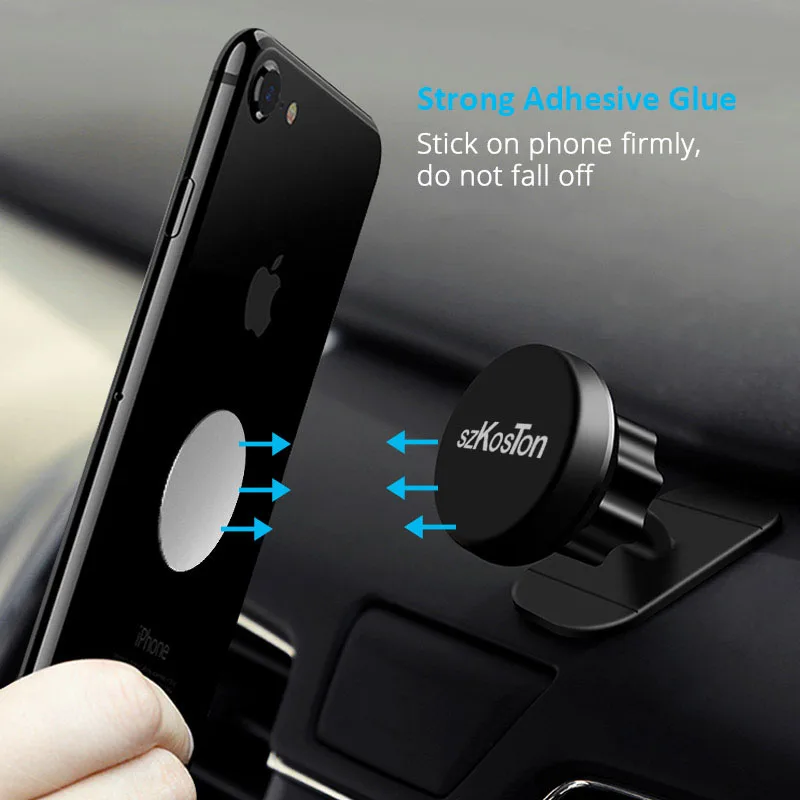 car magnet for phone holder desk metal phone magnetic sticker mobile stand mobile phone plate holder universal car mount support free global shipping