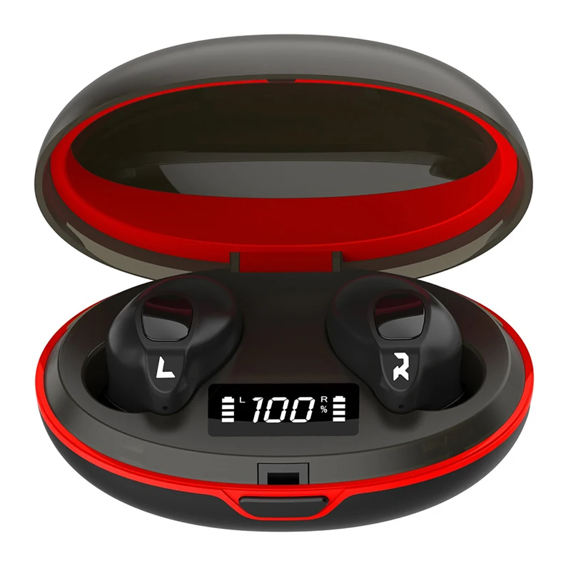 DaoLxi Wireless Instant Pairing Earbuds IPX4 Waterproof Gaming Mini Headset Bluetooth Headphone Charging Case TWS Earphones