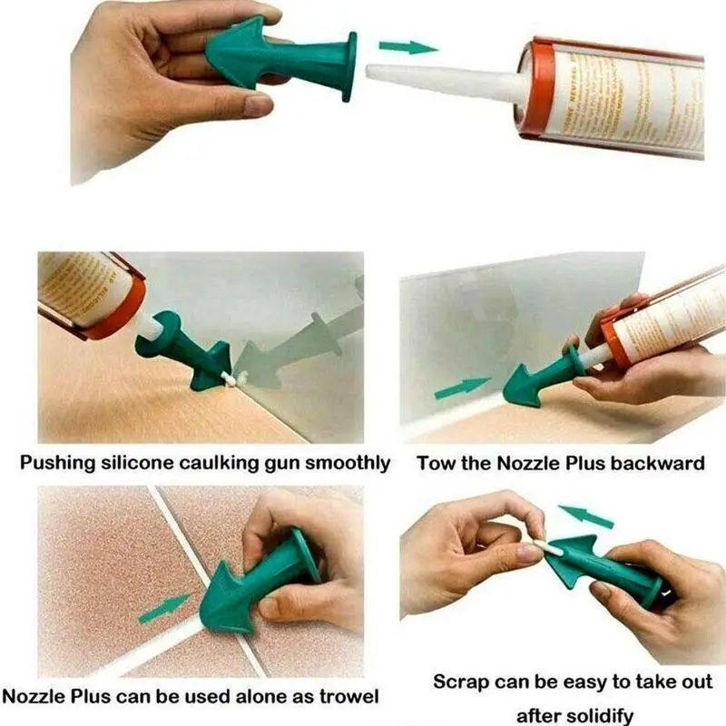 

Silicone Seam Filler Stapler Tool Caulk Finisher Sealant Smooth Tile Spatula Glue Plastic Set Hand Dirt Tools Accessory Cle I5A7