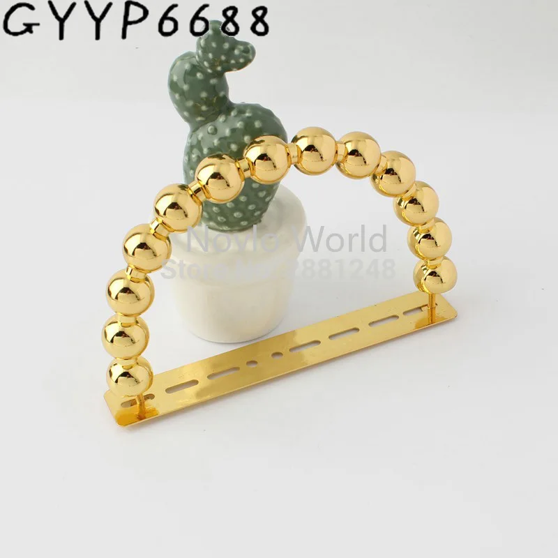 Роскошные круглые бусины с золотистой отделкой 2 10 шт. х6 см ручка для сумок из