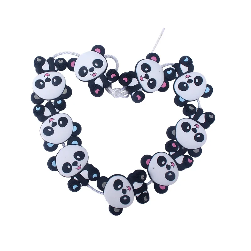 

20Pcs Baby Boy Girl Cute Mini Teether Beads Food Grade Silicone Molar Teething Products DIY Pacifier Holder Clip