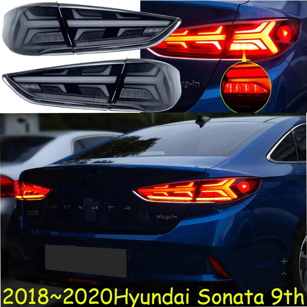 Автомобильный бампер задний фонарь Sonata + сигнал поворота тормоз 2018 2019 2020y