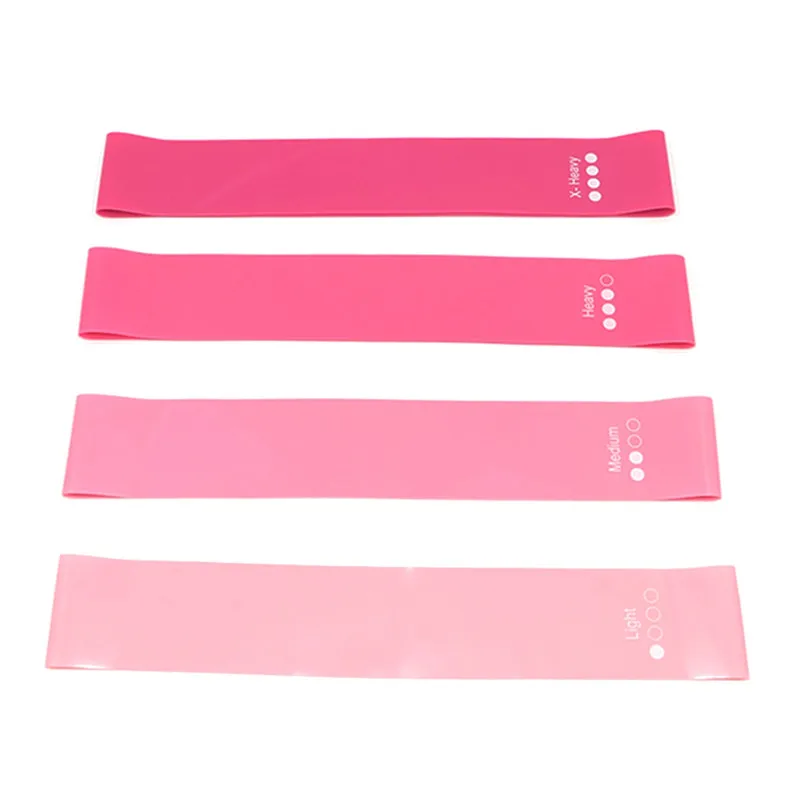 

4 Pieces / set Of Elastic Band Yoga Resistance Band Rubber Training Fitness Exercise Yoga Band