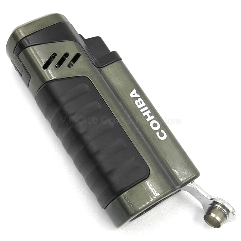 Cohiba Металл 4 фонарь Jet пламя сигарета зажигалка многоразового использования с удар гаджет открытый инструмент для курения портативный
