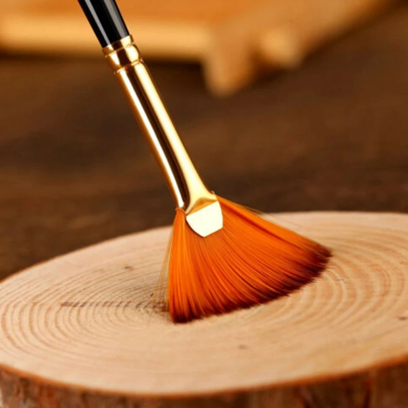 

15Pcs Artist Paint Brush Set Nylon Art Paint Brushes with Case for Gouache, Acrylics, Oil and Watercolor