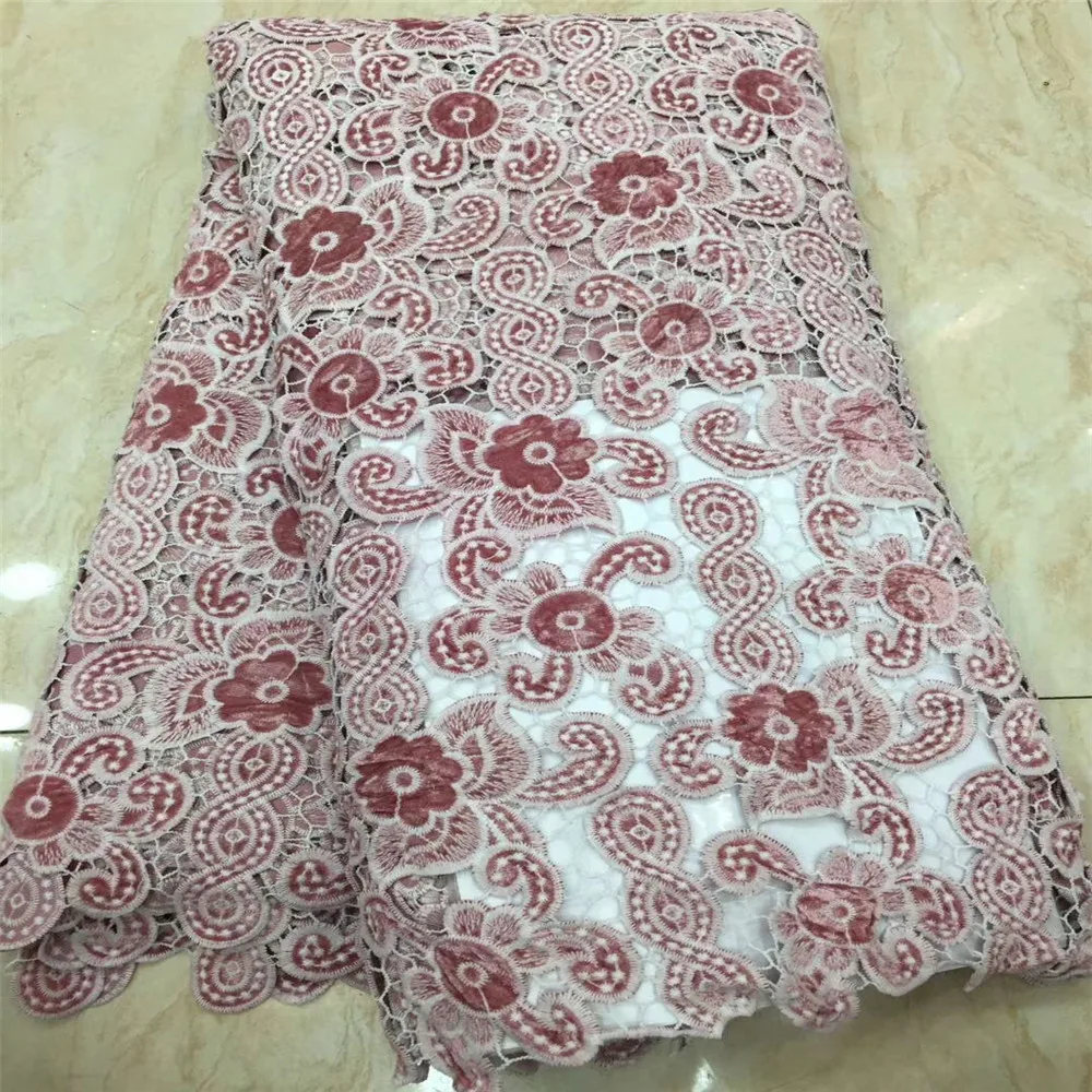 Нигерийская французская кружевная ткань бархат Тюль Высокое качество