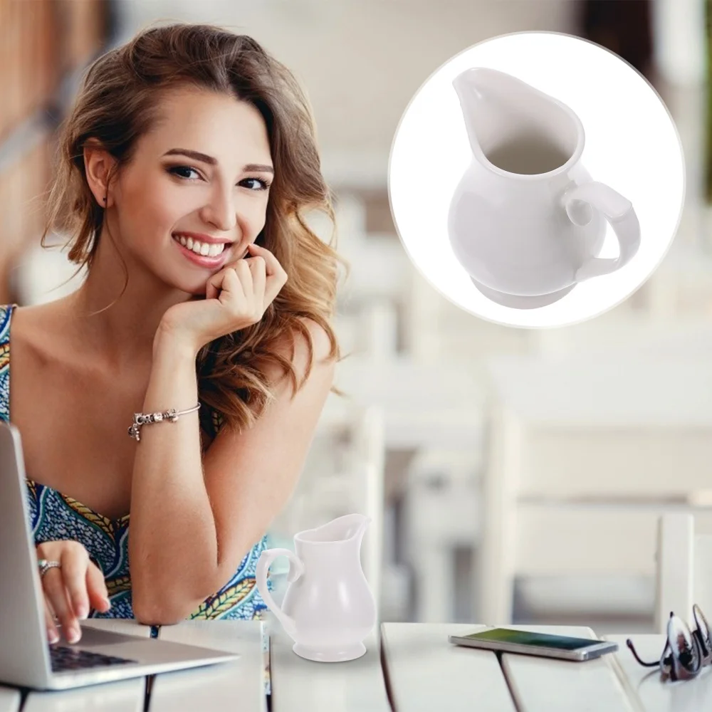 

1Pc Practical Home Ceramic Mug Dispenser Creamer Pitcher Cup