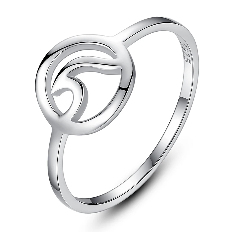 Кольцо женское из серебра 925 пробы ВОЛНИСТОЕ | Украшения и аксессуары