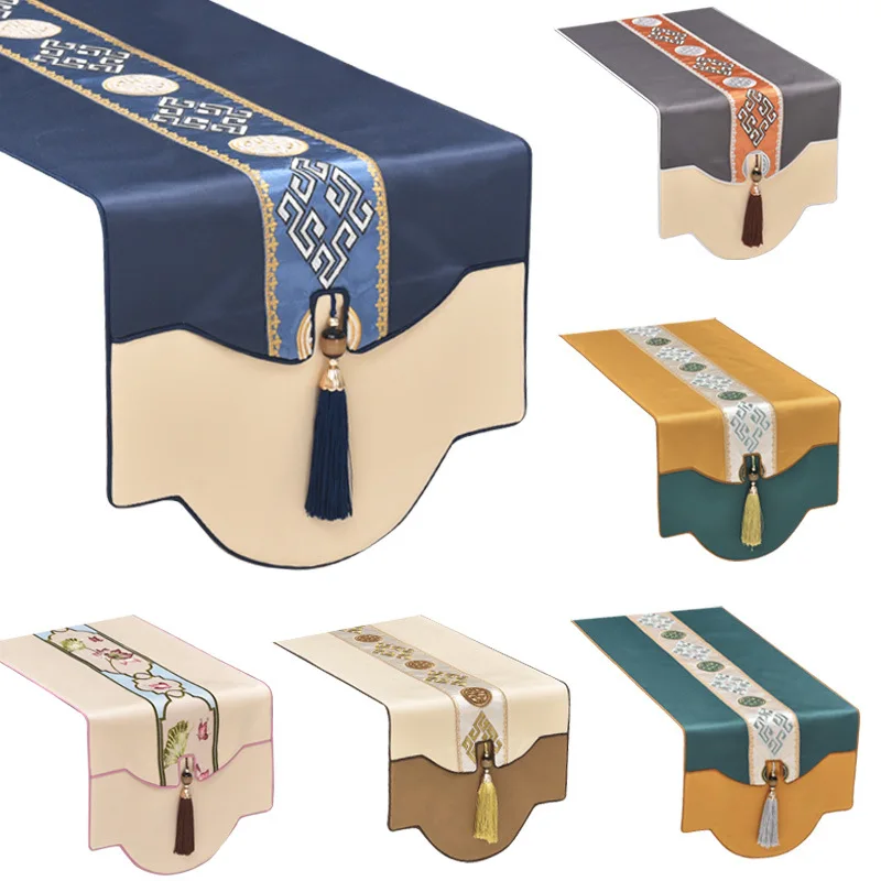 Chinese Simple Satins Embroidered Table Runner Tea Tablecloth TV Cabinet Covering Cloth Shoe Cabinet Bed Table Runners Modern
Chinese Simple Satins Embroidered Table Runner Tea Tablecloth TV Cabinet Covering Cloth Shoe Cabinet Bed Table Runners Modern