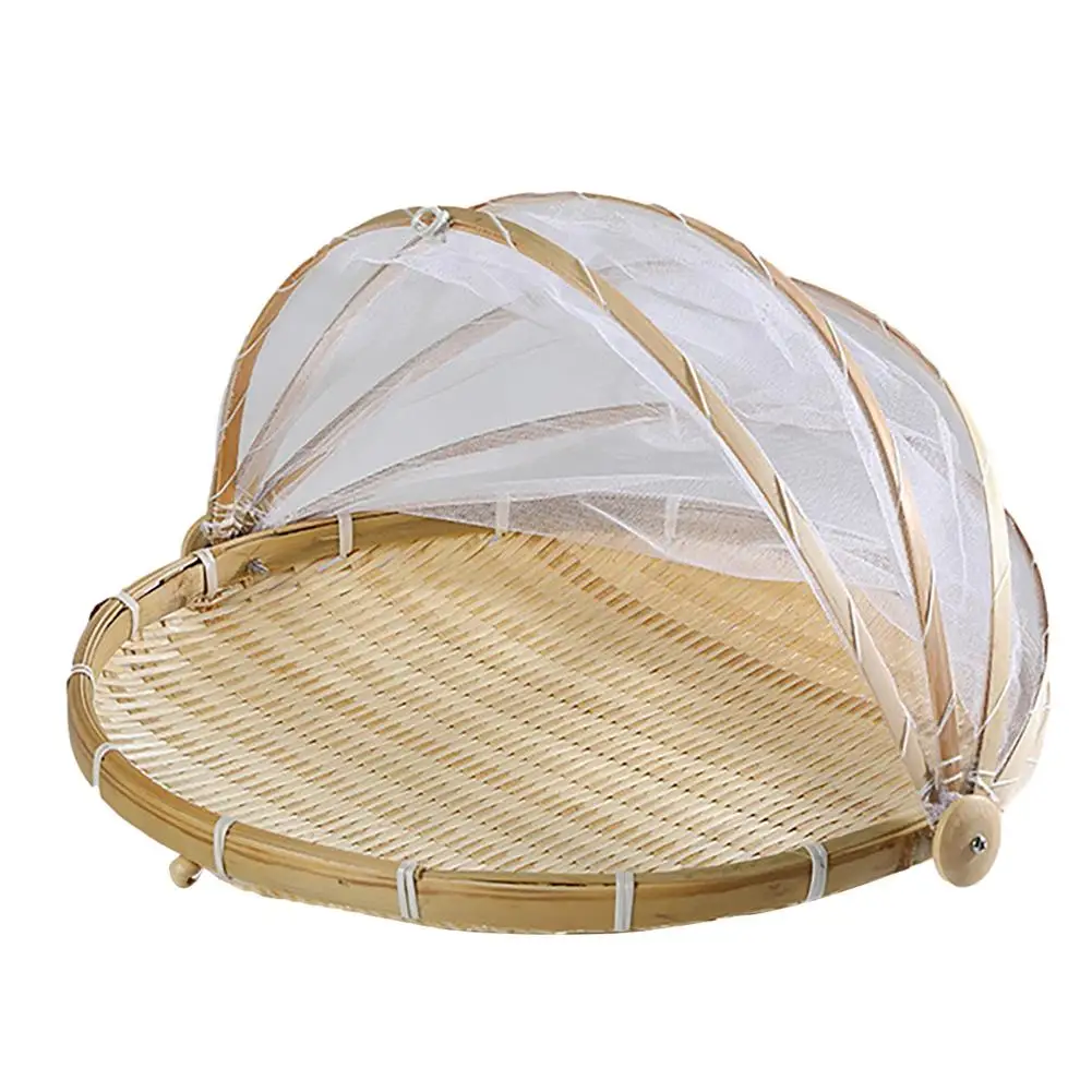 

Food Serving Tent Basket Fruit Vegetable Bread Cover Storage Container Outdoor Picnic Food Mesh Dustpan