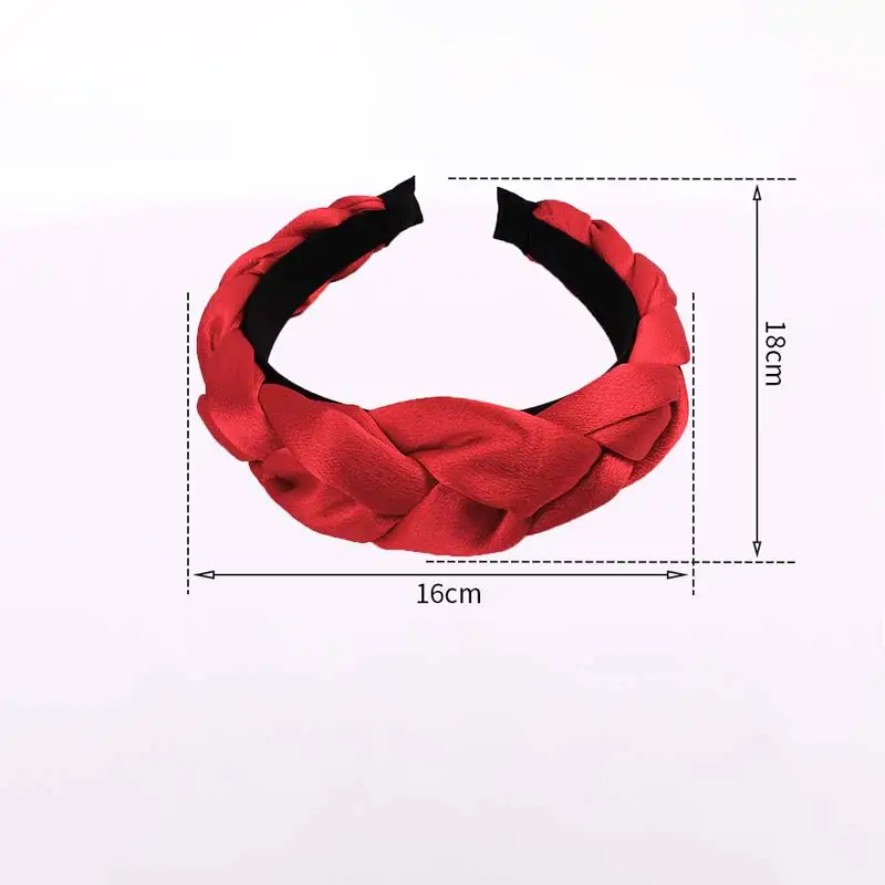 Обруч для волос вельветовый Женский однотонный Широкий объёмный ободок в