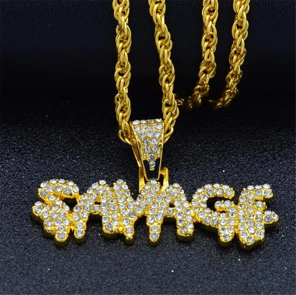 Очаровательное модное мужское хип-хоп Европейское и американское ожерелье с