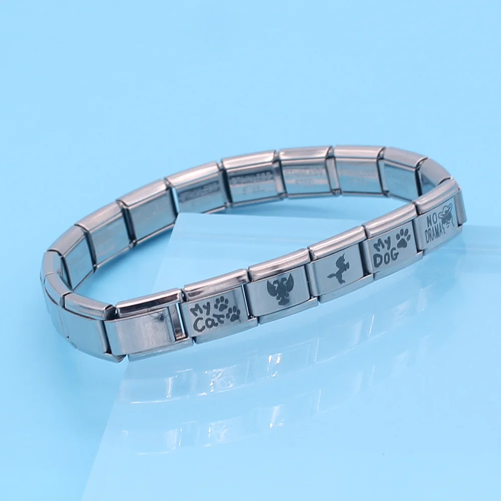 Fyour 9mm Speical Birthday Gift Bracelet Chamrs Jewelry Unicorn Alpaca Cat Dog Footprints Elastic Bracelets For Women DJ197 | Украшения и
