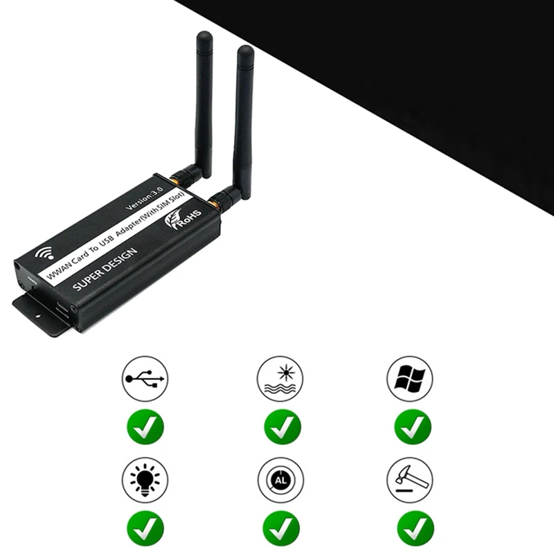 Беспроводной адаптер NGFF M.2 Key B-USB со слотом для Sim-карты модуля WWAN/LTE/4G настольного