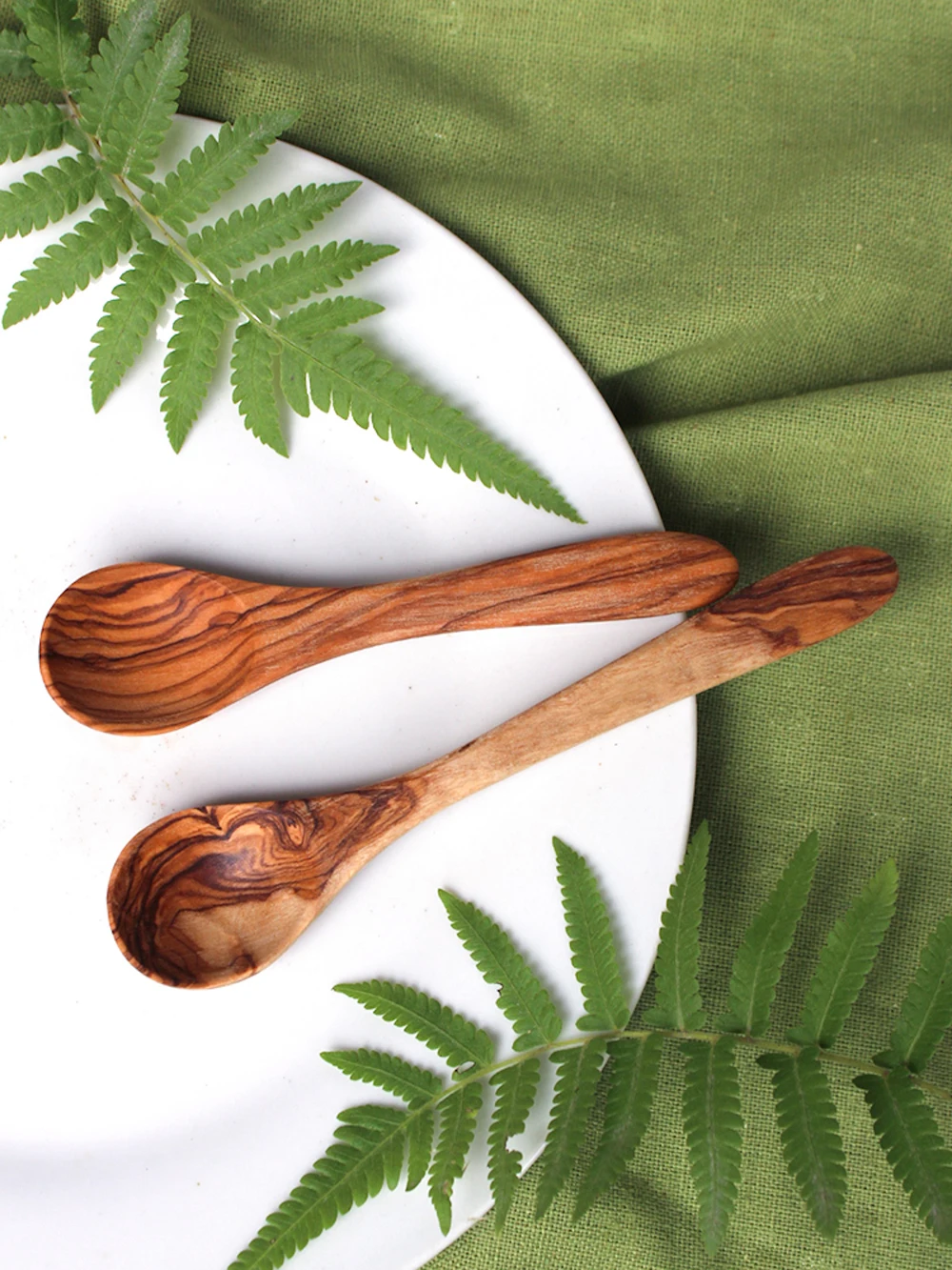 Набор посуды для кухни, кофейные ложки, инструменты для антипригарной посуды, натуральная оливковая древесина, кухонные принадлежности#600T