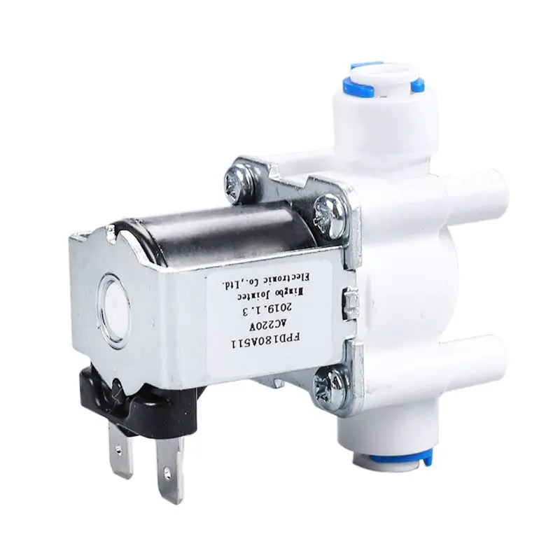

C5AD Plastic Solenoid Valve 220V 1/4" Hose Pipe Quick Connection Water Purifier Drinking Fountain Pressure Controller Switch