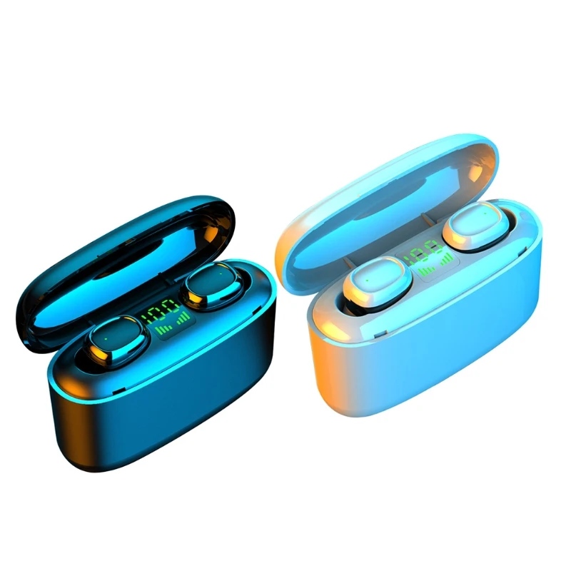 

2021 Newest 3500mah LED Bluetooth Wireless Earphones Headphones Earbuds TWS Touch Control Sport Headset Noise Cancel Waterproof