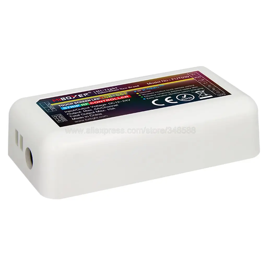 FUT039 MiBoxer RGBCCT Светодиодные ленты Управление DC12 24V Поддержка 4 зоны 2 г RF