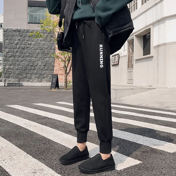 

Women Harem Pants Print Women High Waist Sport Trouser Black Pocket Casual Elastic Waist Ladies Pants Fashion Winter 2020