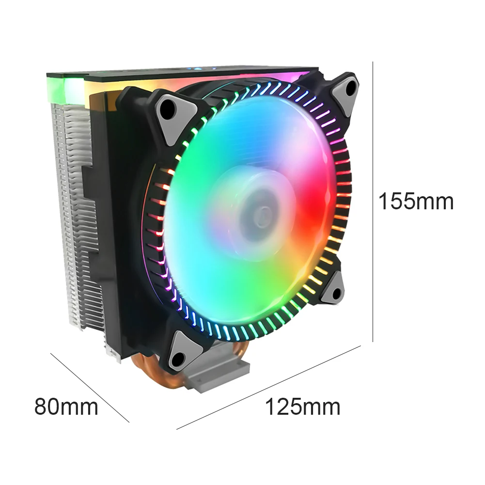 

T400i CPU Air Cooler Single Tower 4 Copper Heatpipes 120mm RGB Fan CPU Cooler for AMD LGA 1150 1151 1155 1156 775 1366