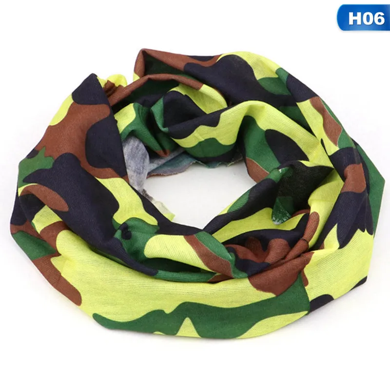 Бандана многофункциональная камуфляжная бесшовная бандана с листьями шарф