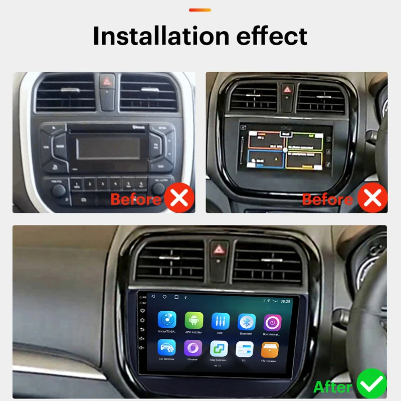 Автомагнитола 2DIN Android 10 9 дюймов для Suzuki vitara breez2015-2019 Bluetooth навигация GPS Wi-Fi