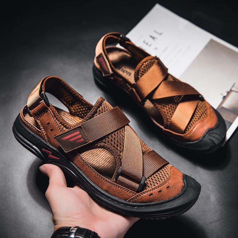 

Sandale Ete Homme Sandalia Masculina Sandalet Erkek Masculino Couro Sandalias Romanas Deportivas Sandals Outdoor