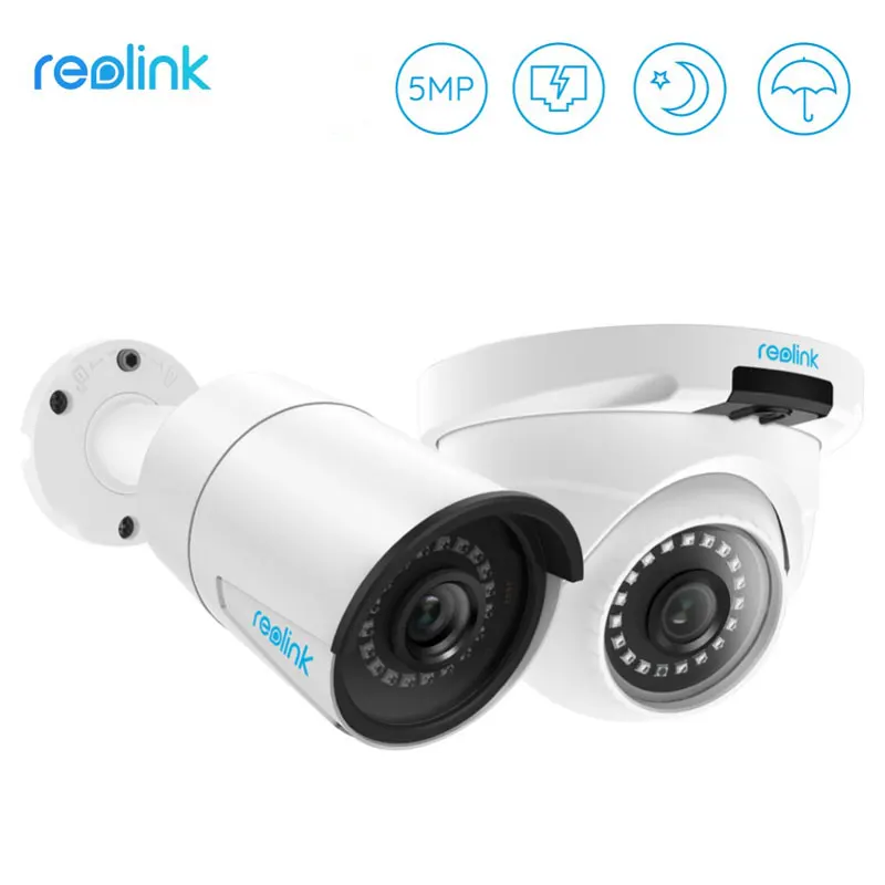 Reolink 8ch 4MP PoE NVR С Видеокамерами 2 Пули и 2 Купола hd 4MP POE IP Камера Уличное Видеонаблюдение Система Камеры 2 ТБ RLK8-410B2D2