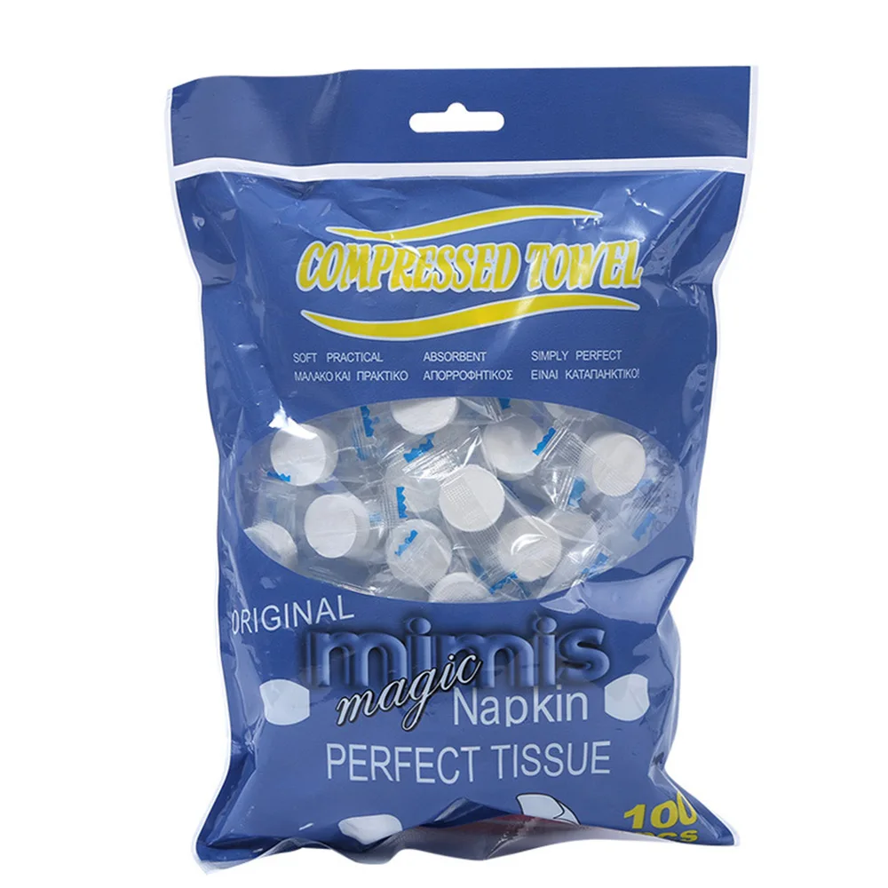 100 шт./лот волшебная салфетка одноразовое сжатое полотенце салфетки для монет