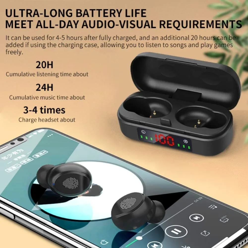 Наушники вкладыши TWS с Беспроводной наушники Bluetooth 5 0 9D бас стерео