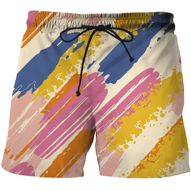 2021 Summer Men Shorts 3d graffiti art Printed Casual Swimming Beach Shorts Fashion Swimsuit Shorts Oversized for Adult Shorts