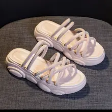 Sandalias de moda para mujer, zapatos de suela gruesa roja, sandalias romanas que combinan con todo, tendencia de verano, 2021 (1)